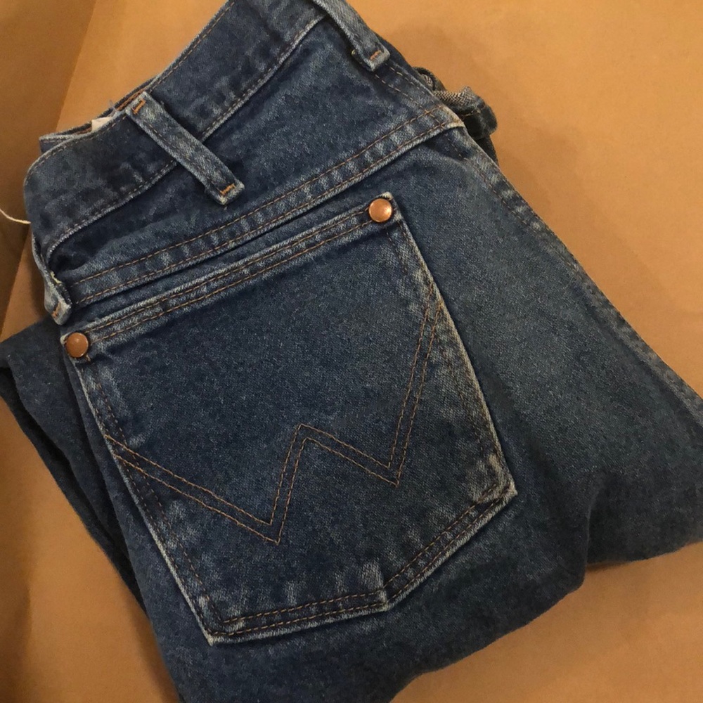 Badass Blue wranglers, straight cut